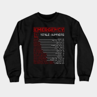 bible emergency hotline numbers, Crewneck Sweatshirt